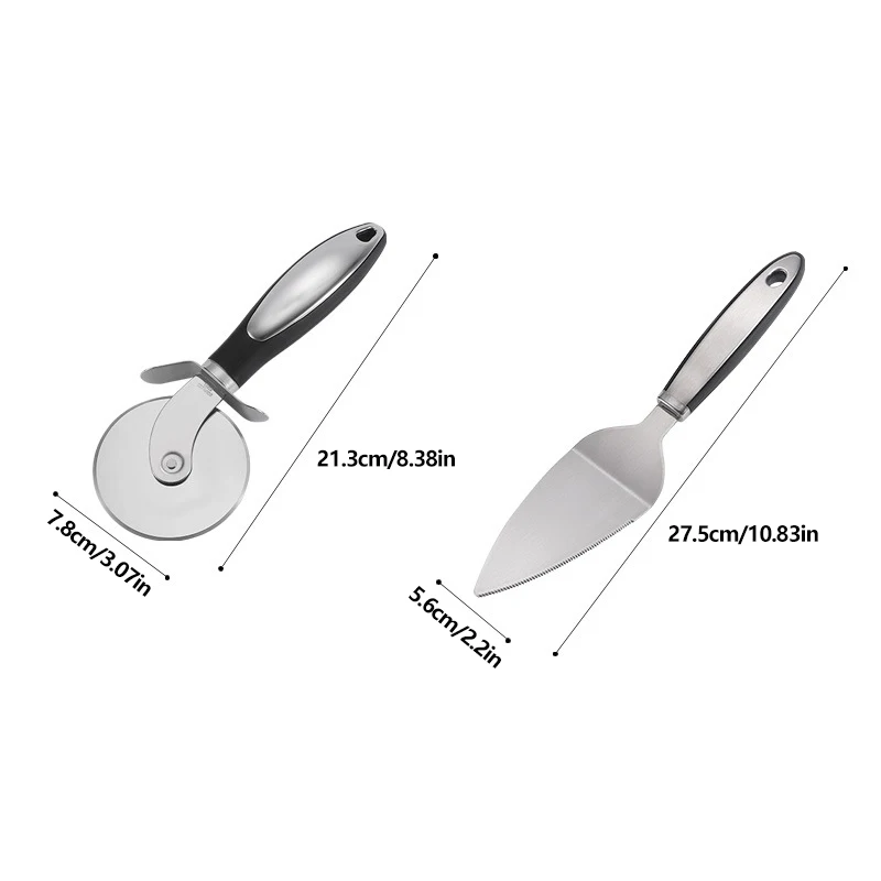 Premium cucina in acciaio inox taglierina per Pizza ruota strumenti per Server coltello per la casa Waffle biscotti torta pane affettatrice gadget da forno