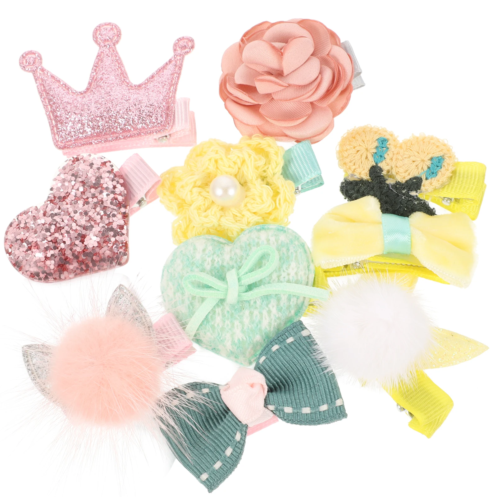 

10pcs Dog Hairpin Pet Bowknot Clip Puppy Hair Clips Small Dogs Accessories Non Fading Color Pet Grooming Supplies