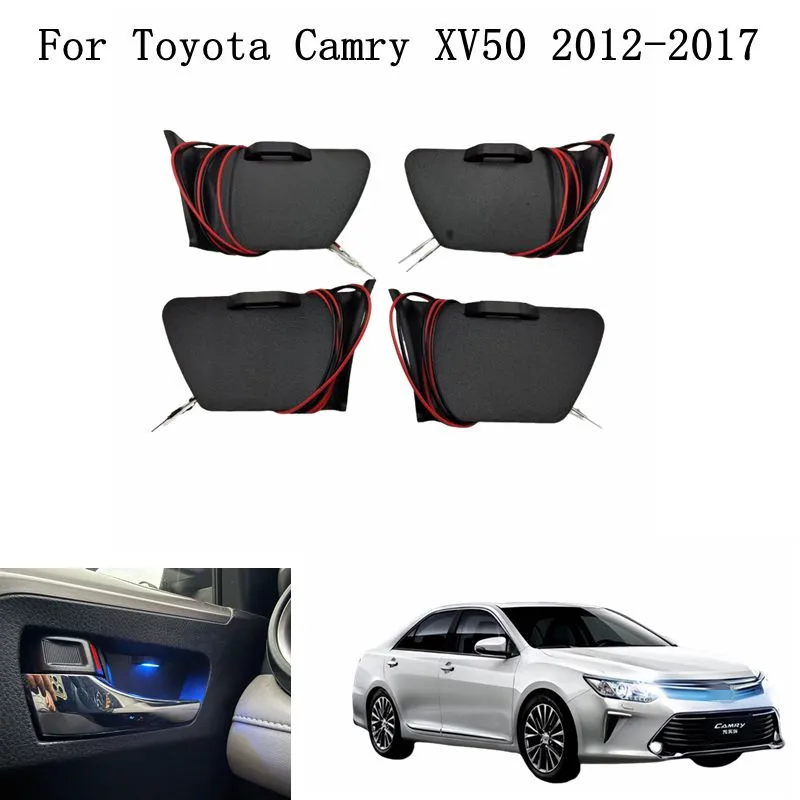

Car Interior LED Decorative Light Center Console Atmosphere Light Blue For Toyota Camry XV50 2012-2017 Four Door Bowl