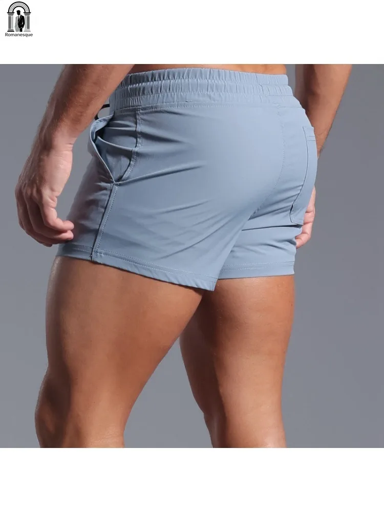 

Men's Quick Dry Gym Shorts Elastic Waist Drawstring Slim Fit Workout Shorts With Pockets Breathable Running &Bodybuilding Shorts