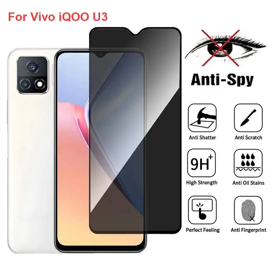 

Vivo Iqoo U3 V2061A Anti Spy Privacy Tempered Glass Protector Compatible For Iqoou3 Full Cover Screen Phone Film