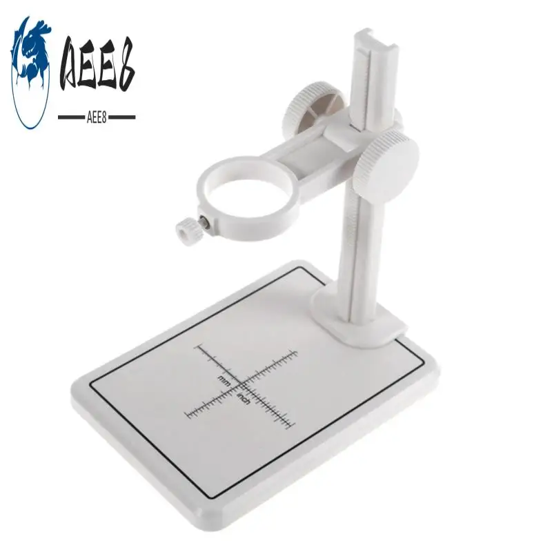 AEE8-Microscope Stand With Scale Adjustable Stand Holder Bracket Large Base Microscope Endoscope Holder Stand