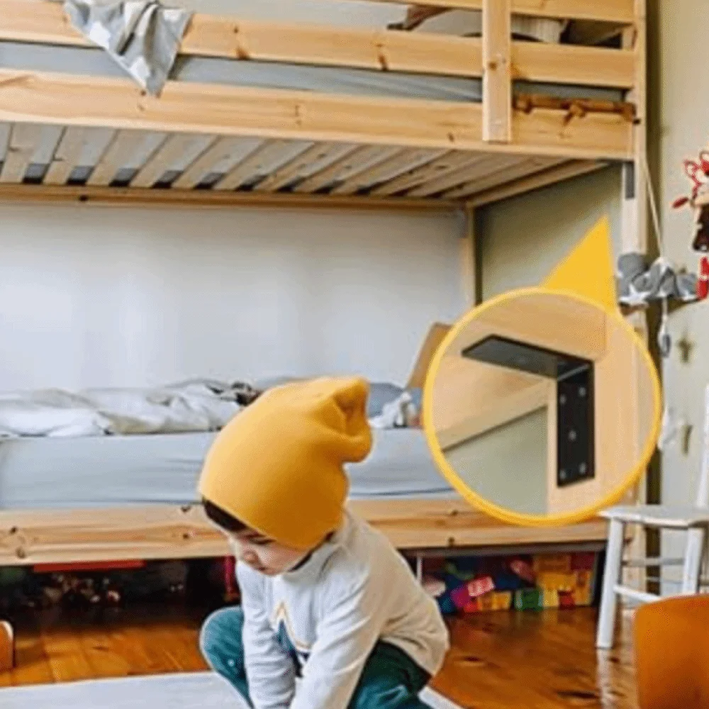 

Heavy Duty L-Shaped Corner Braces 90 ° Durable Corner Brackets Thickened Cold Rolled Steel Angle Brackets Hardware Fasteners