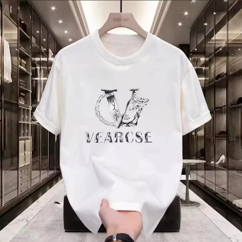 2026 New Men's cotton Oversized Luxury Graphics Fashionable Shirt Summer Women's Hot Sale O-neck Short Sleeve Tshirt