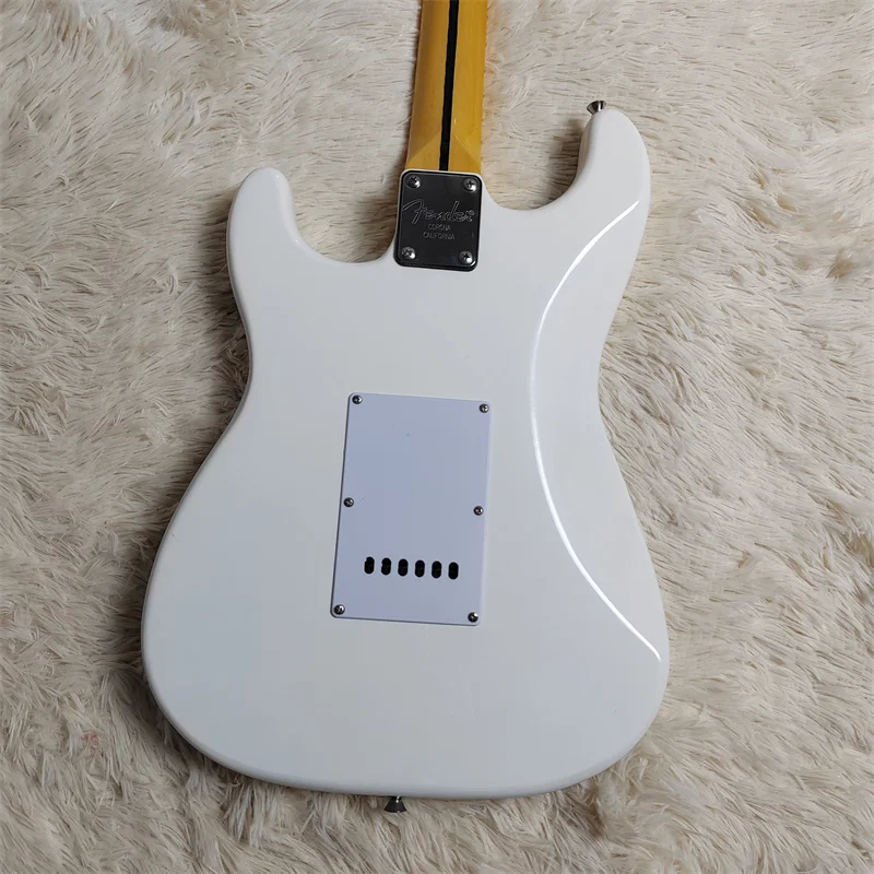 Electric Guitar with White Gloss Paint, Classic Production, Can Be Customized Color, 6 String