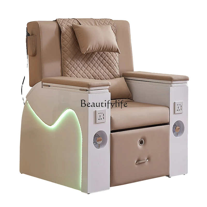 Electric Foot Bath Sofa Pedicure Massage Couch Arm Chair Nail Beauty Eyelash Beauty Electric Recliner