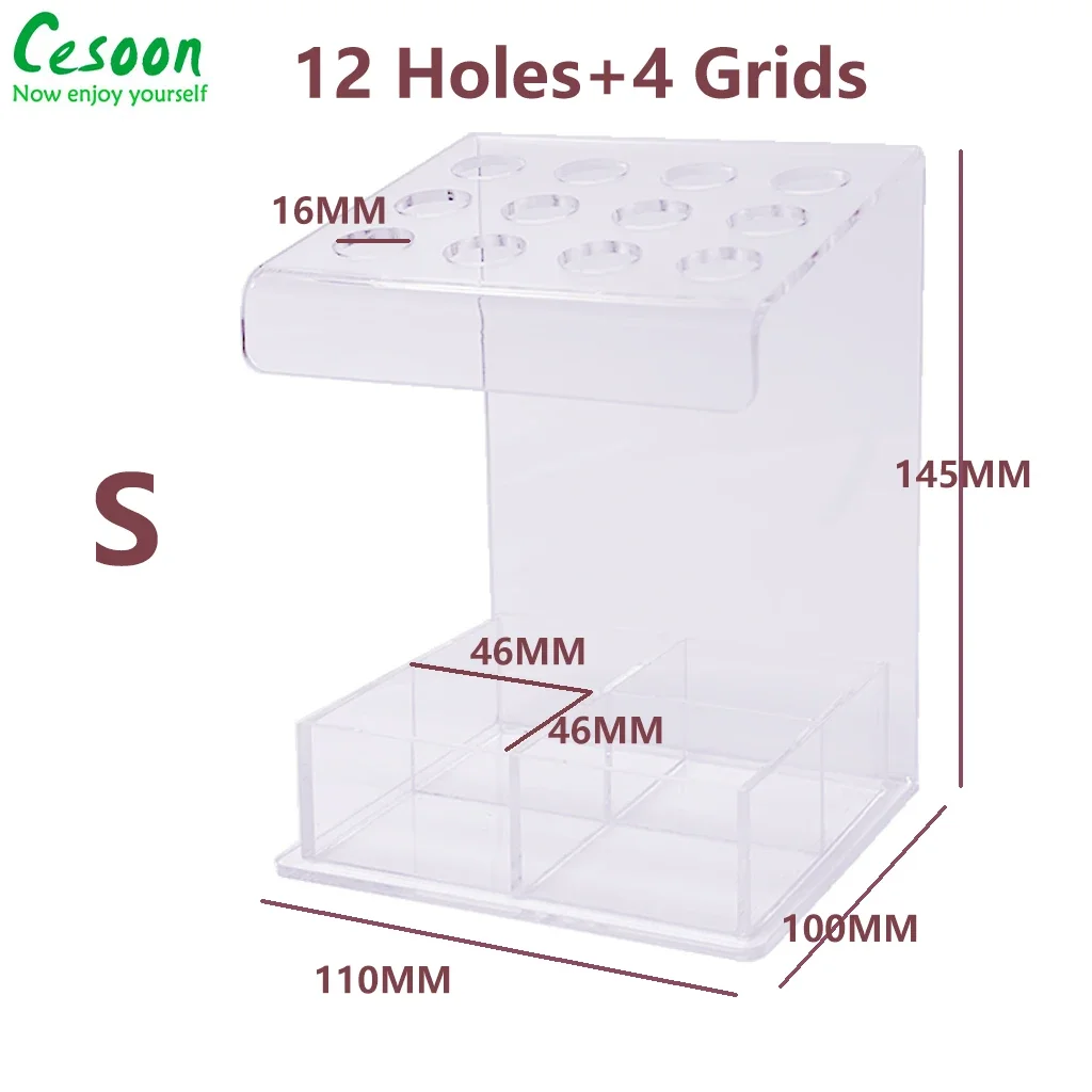 1Pc Dental Resin Composite Syringe Acrylic Organizer Holder Case Frame Transparent Dentistry Clinic Supplies Dentist Tools Box