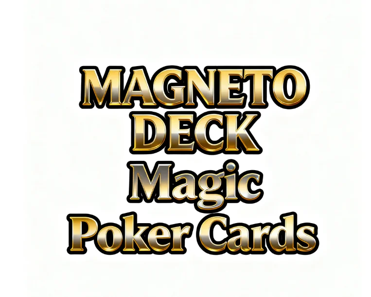 

‌Professional Magneto Deck Magic Poker Cards Metal Control Trick with Precision Gimmick, Versatile Mentalism Prop for Magicia