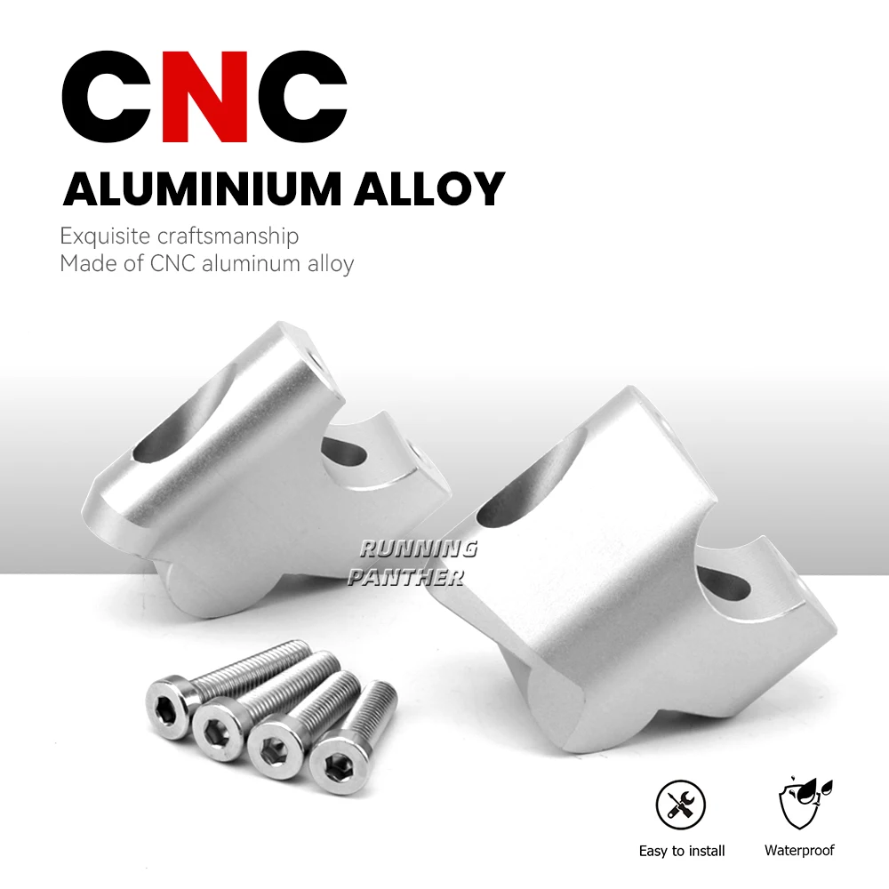 Motorcycle Accessories For Ducati Multistrada V4 S V4S V4 Pikes Peak Rally CNC Aluminum Handlebar Riser Heightening Clamp Mount - Image 6