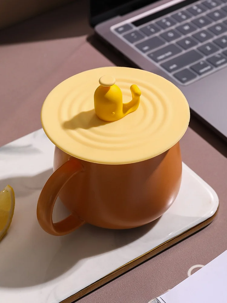 

Силиконовая крышка для чашки, пылезащитная, для стеклянных кружек, защита от проливания, термостойкая крышка