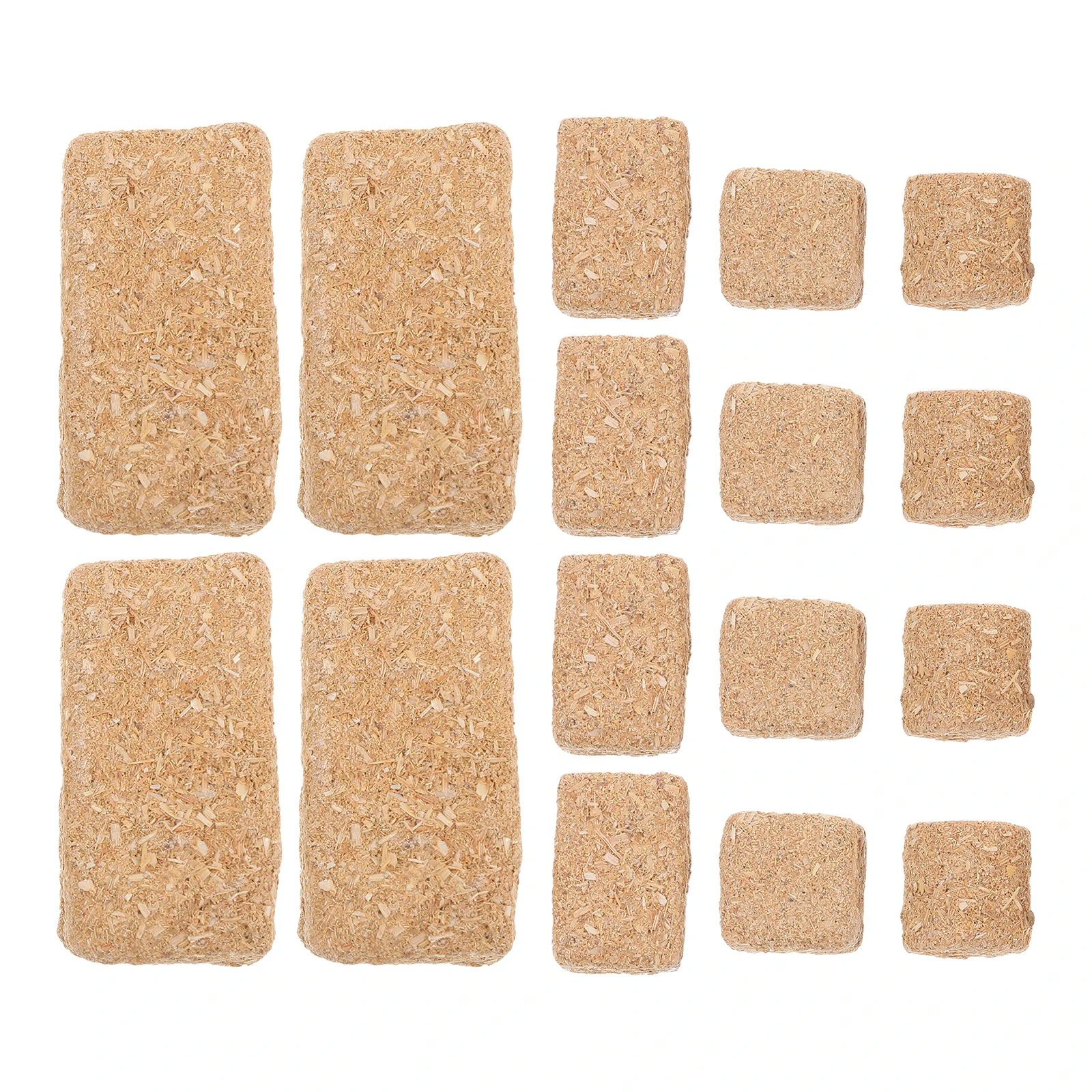 

4 Sets Miniature Hay Pile Craft Haybales for Crafts Toy Decorative Wood Wooden Farm Supplies