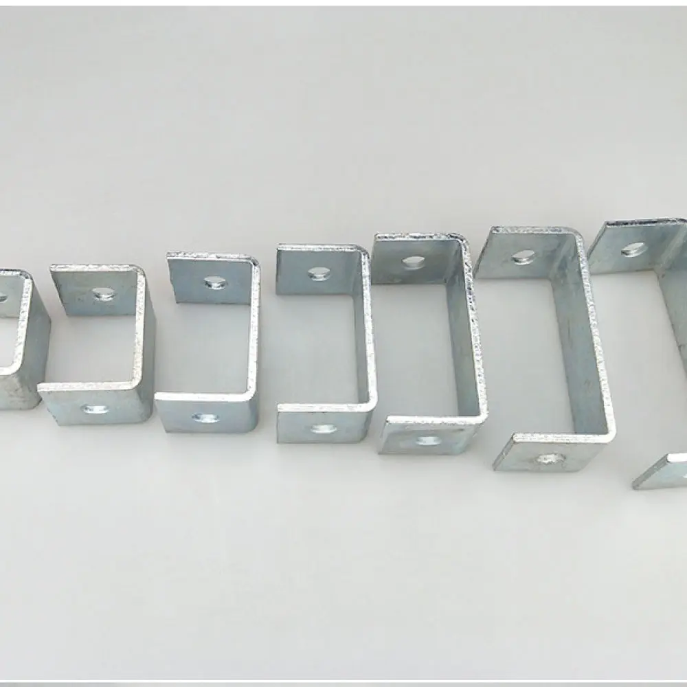 Adjustable Pipe Support Bracket Galvanized Steel Pipe Clamp Mounting Hardware For Hydraulic Pipe Systems Installation Fittings