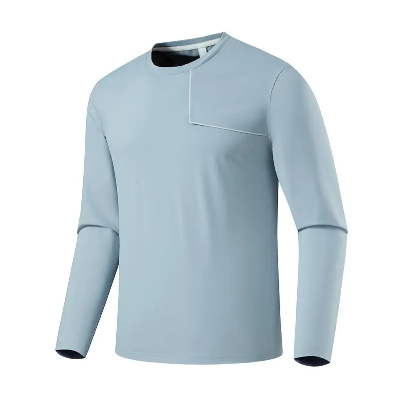 

Мужская футболка Cloud Sensation Fce с длинным рукавом и круглым вырезом для активного отдыха, универсальный базовый слой, весенняя новинка, 90 г