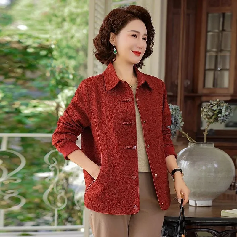 

Осенняя женская куртка большого размера 5XL в корейском стиле для женщин среднего возраста, модная повседневная верхняя одежда с пэчворком, весеннее женское пальто с длинными рукавами