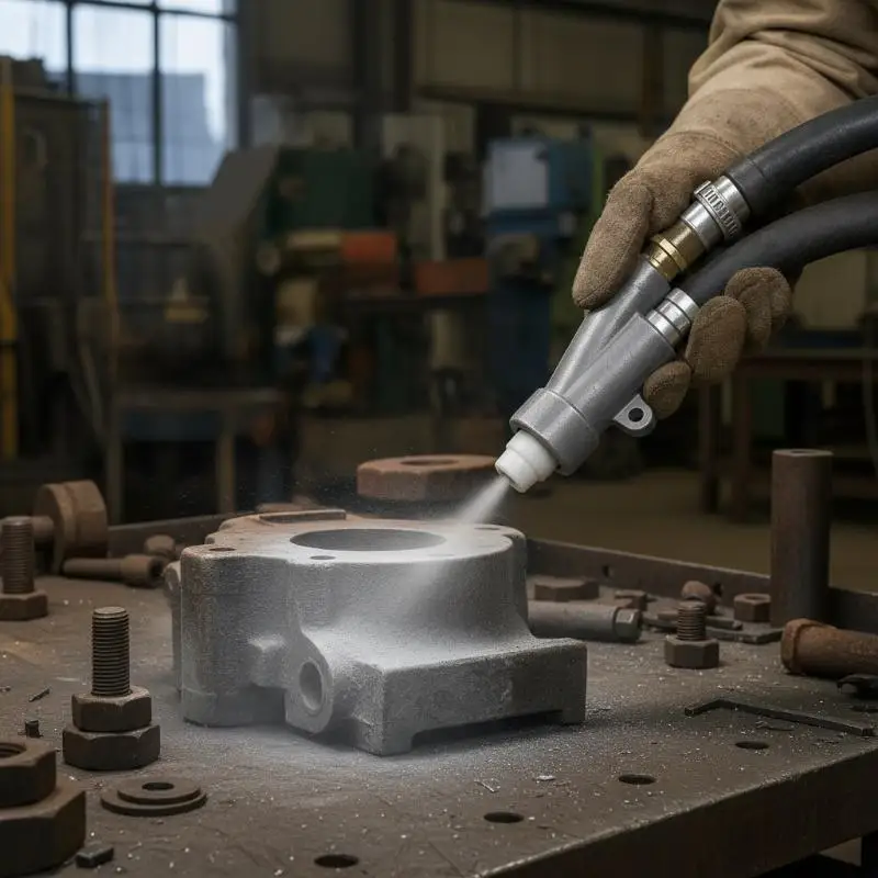 B1 B2 Sandblasting Head Without Nozzle Wear Resistant Sand Blast Head For Box Sandblaster Surface Rust Removal