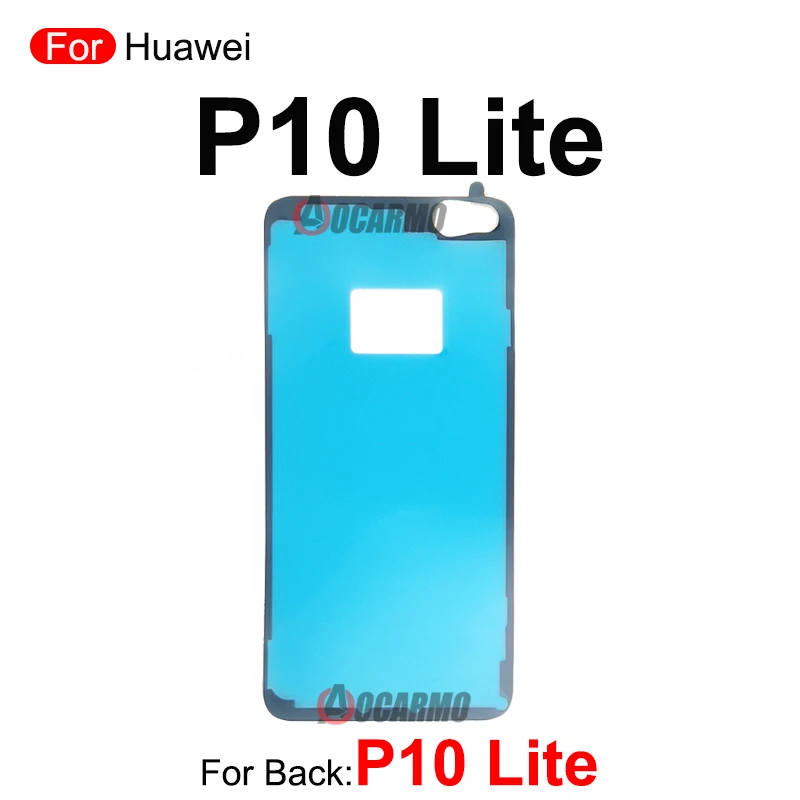 Pegatina de puerta trasera para Huawei P10 P20 P30 P40 Lite 5G P40Pro + P50 Pro P60 cinta adhesiva de cubierta trasera pegamento P30Pro P40Pro reemplazo