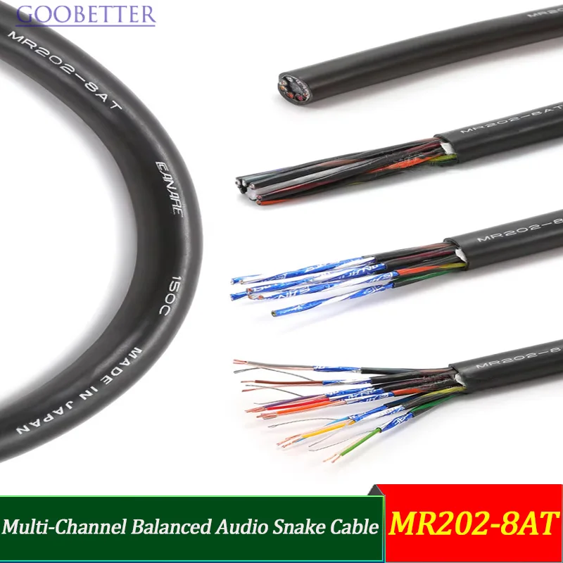 8-Channel XLR Microphone Audio Snake Cable for Studio Recording Live Sound Broadcast - MR202-8AT MR202 Series