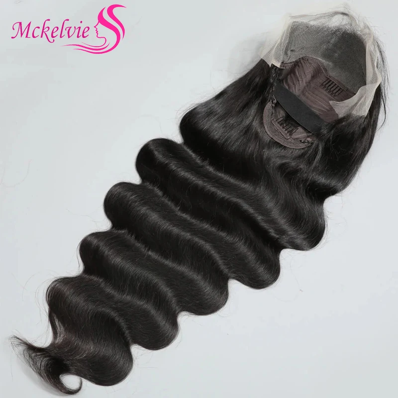 

13x4 Lace Frontal Body Wave Human Hair Wig Natural Color 180% Density Pre-Plucked Brazilian Unprocessed Virgin Hair Full End