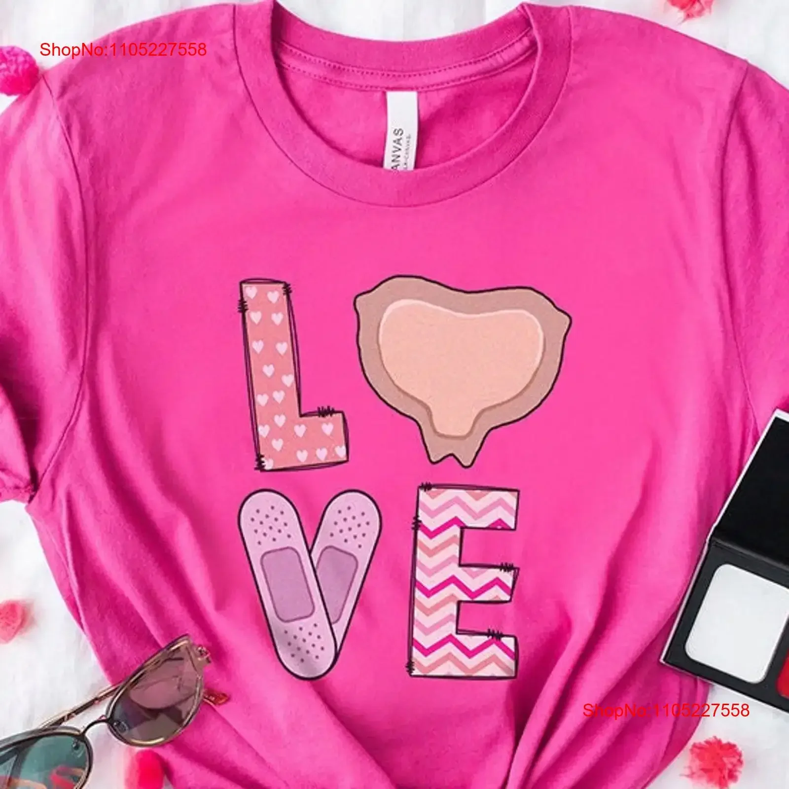 Wound Care Nurse Valentine's Day T Shirt Love Mepilex Medical Icu Rn Vday CWCN Ostomy Squad Crew Nursing vintage Washed graphic