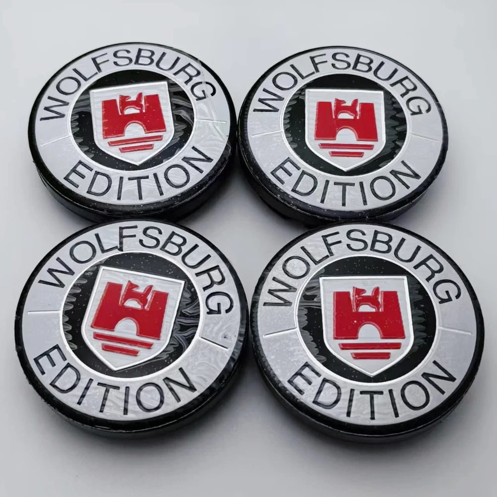 4 قطعة 56 مللي متر (51 مللي متر I.D) Wolfsburg شعار Bagde سيارة عجلة مركز قبعات عجلات محور حافة Hubcaps غطاء استبدال لشركة فولكس فاجن اكسسوارات التصميم #5