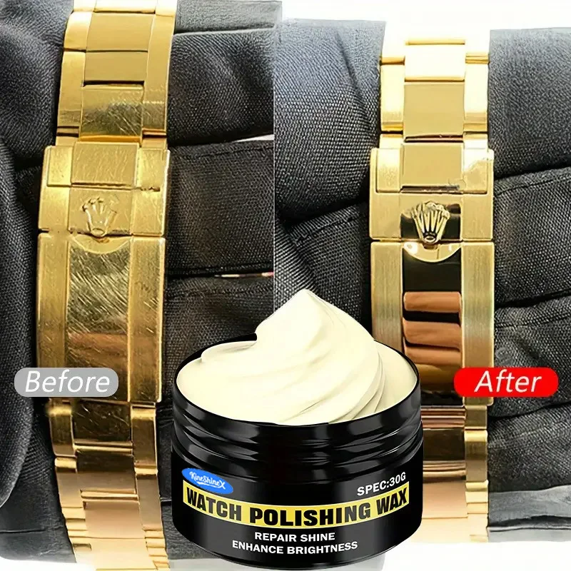 Sofort-Polierpaste für Uhren – Erneuerungscreme für Metallrahmen, Reparatur von Armbändern und Bildschirmkratzern, Reparatur von Metallschmuck, Reparaturwerkzeuge & -sets