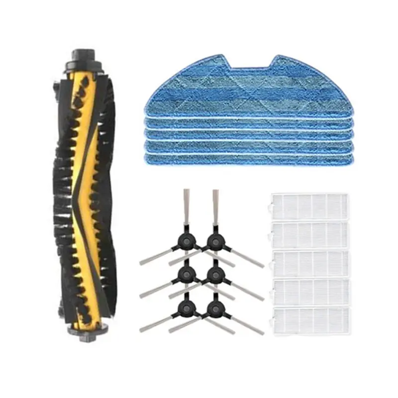 مكنسة كهربائية فرشاة رئيسية فرشاة جانبية فلتر HEPA ممسحة القماش ل Blaupunkt Bluebot XPOWER + الروبوتية مكنسة كهربائية أجزاء