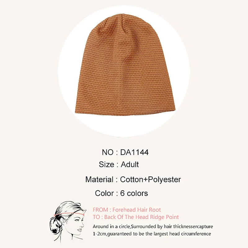 Geebro Women Knitted Plain Skullies Beanies Hats Autumn Winter Solid Color Elasticity Beanies Caps Ladies Casual Bonnets Gorros