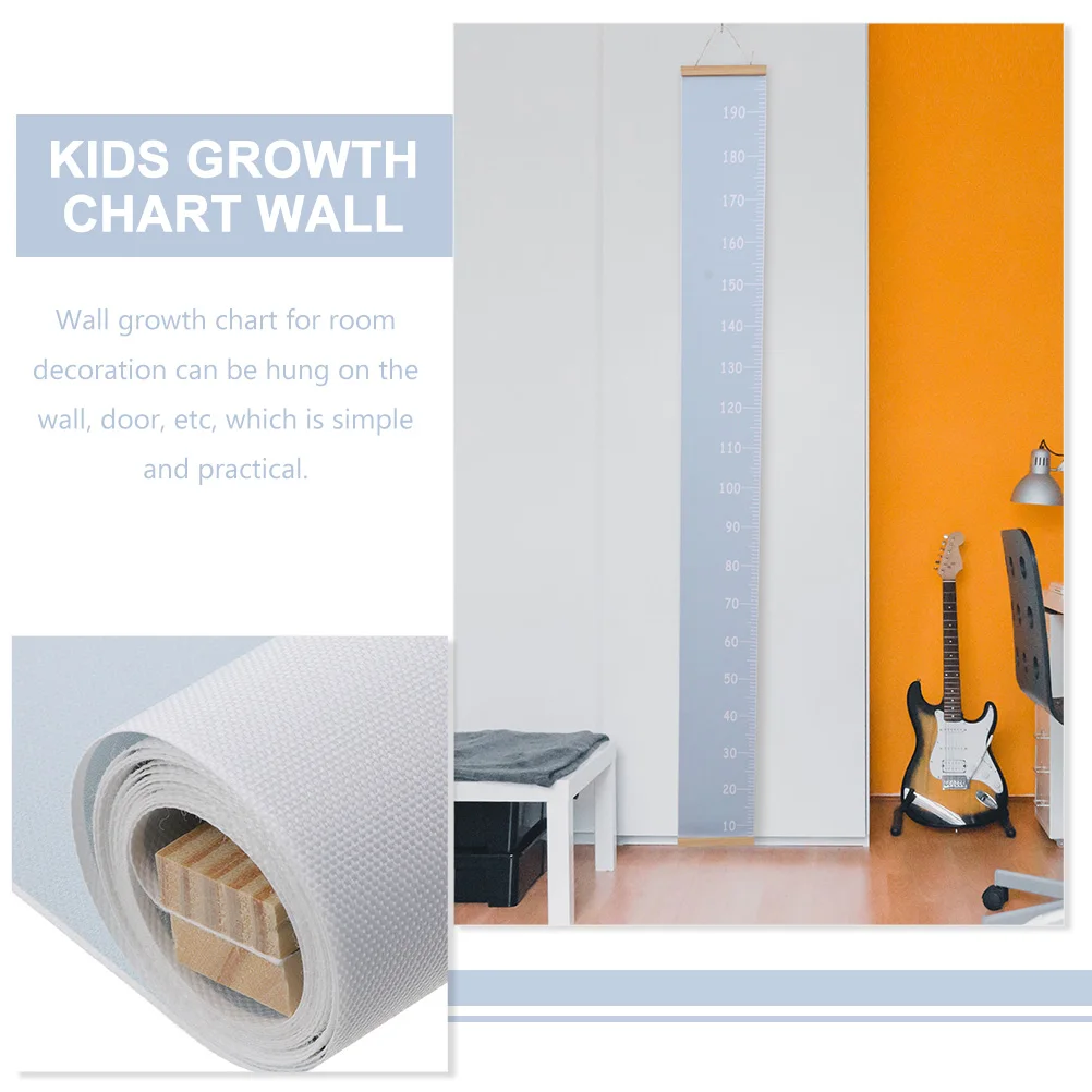 

1Set Height Chart Hanging Wooden Canvas Growth Chart Wall Ruler for Room Decor Height Measurement Wall Decor,