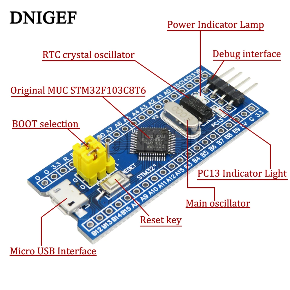 ARM 최소 개발 보드 모듈, Arduino Diy 키트, CH32F103C8T6, STM32