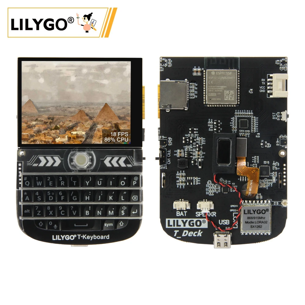 LILYGO® T-Deck ESP32-S3 LoRa Module 2.8 inch LCD Development Board LoRaWAN Long Range  With WIFI Bluetooth