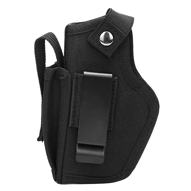 

Тактическая кобура с зажимом для сумки IWB, левая и правая универсальная сумка для оружия, скрытая переносная кобура подходит для пистолетов всех размеров