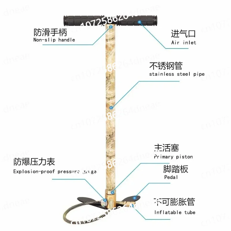 300Bar 4500psi Three-stage High Pressure Pump PCP Pump Bicycle High Pressure Pump 3