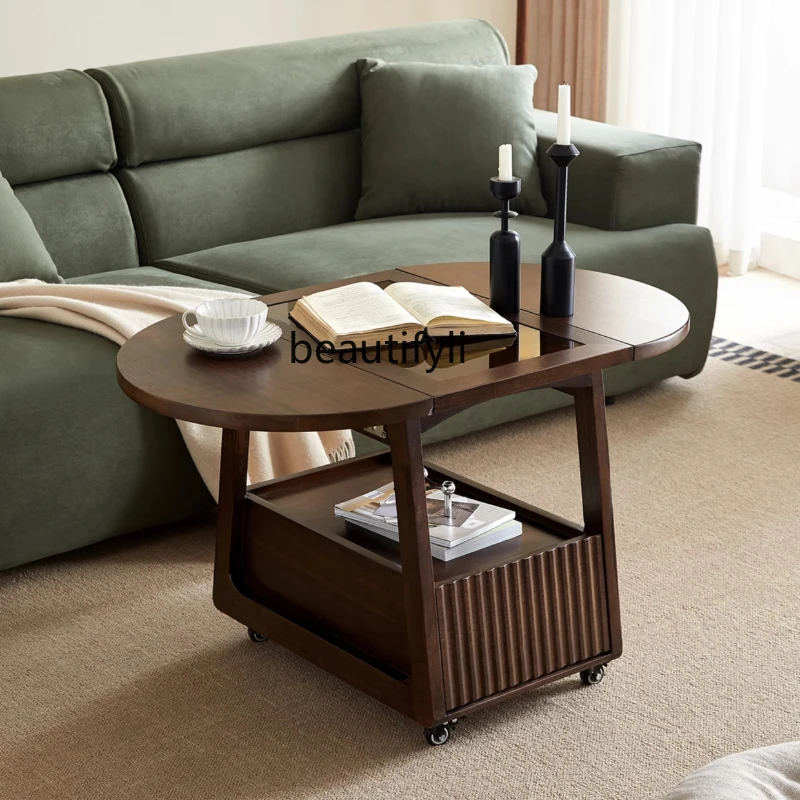 Nordic Portable Coffee  Folding Side Table Corner Coffee Table Household Light Luxury Tea Table