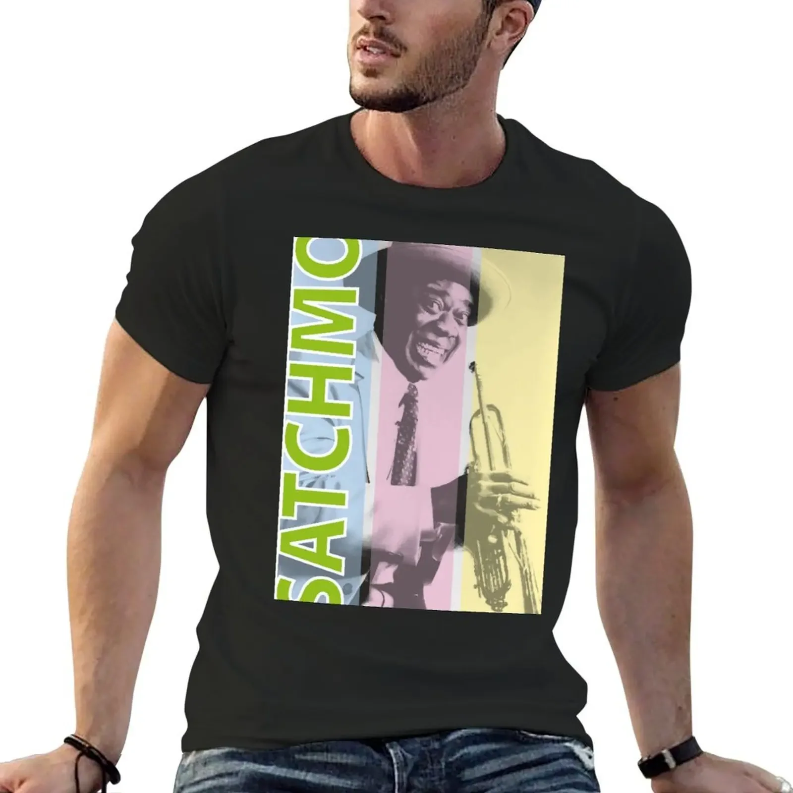 

Satchmo - Louis Armstrong T-Shirt oversized graphic tee anime figures mens t shirts casual stylish