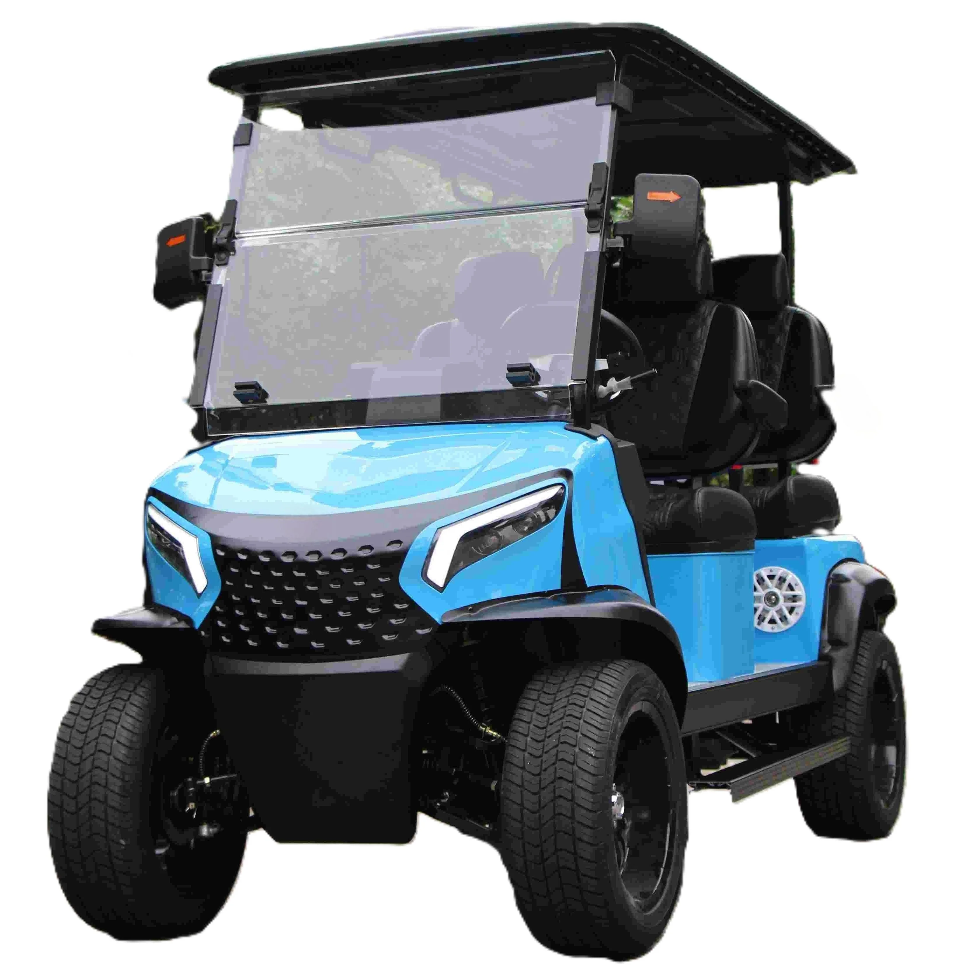 Tong Cai New Electric With Front Disc Rear Drum 4Seats Golf Cart 2 4 6 Seater Electric Golf Cart72v Lifted Golf Buggy