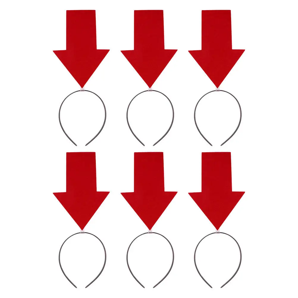 

6Pcs Funny Arrow Headband Lightweight Comfortable for Birthday Parties Halloween Photo Props Party Headwear Photo Props Hats