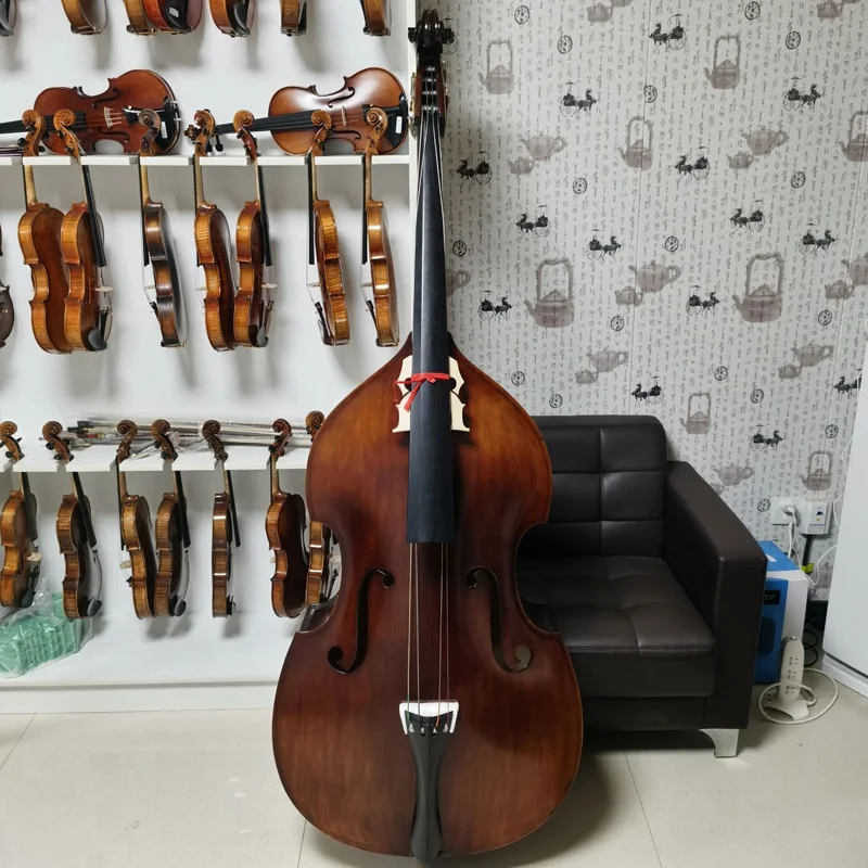 

High Quality Solidwood Maple Flamed Double Bass at Best Price