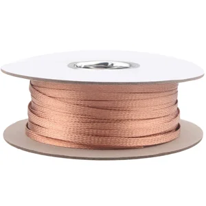 HiFi Audio Cable Shield Net Copper Braided Sleeve Protective Mesh for Speaker Wire Power Cord Signal Line