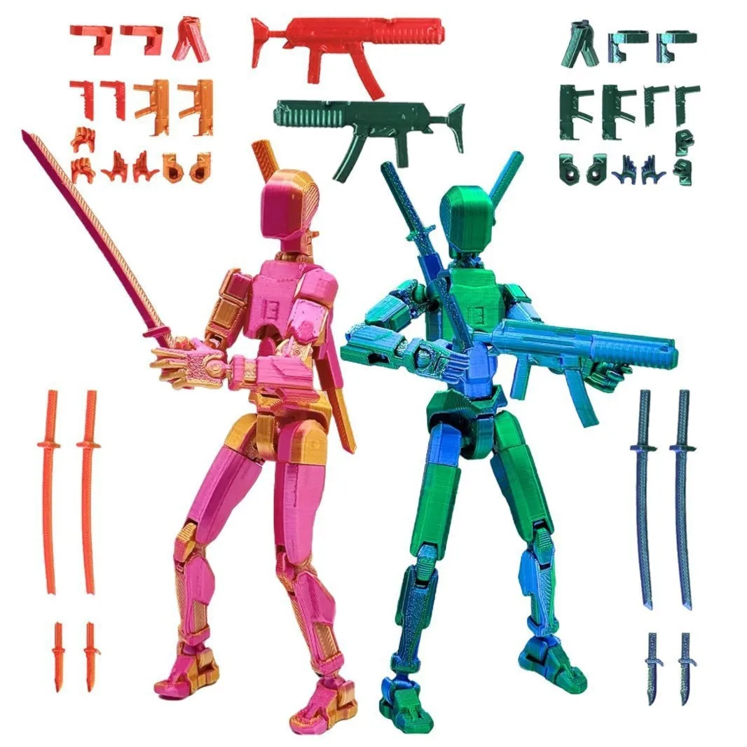 Multi-Jointed Movable Shapeshift Robot Model 13 Action Figures 3D Printed Mannequin Dummy Collection Toys Children Adults Gifts