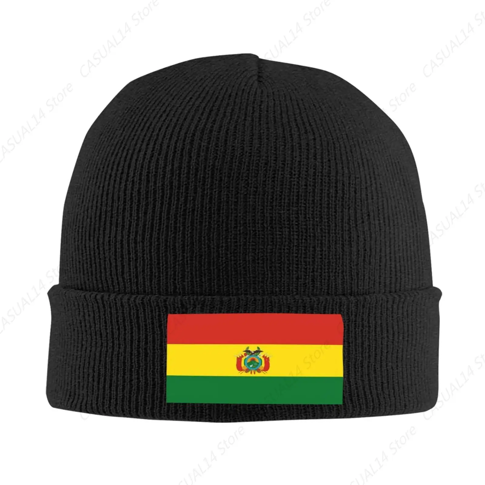 Cute Bolivia Flag Knit Beanie Hats for Men and Women Unisex Winter Hat Beanies Skull Cap