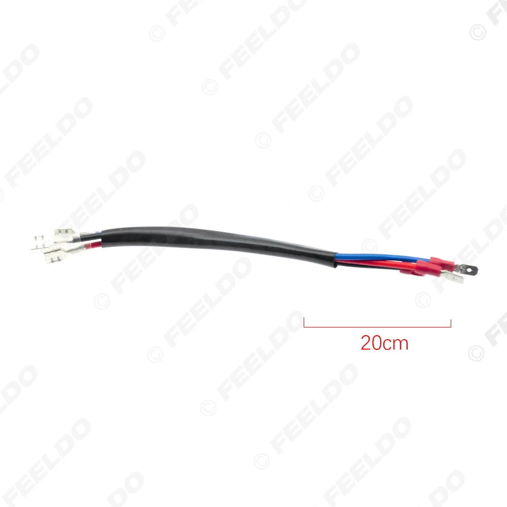 FEELDO Car H15 Headlight Pigtail Terminal Male To Female Connecting Wiring For Auto Modification DIY Wire Adapter