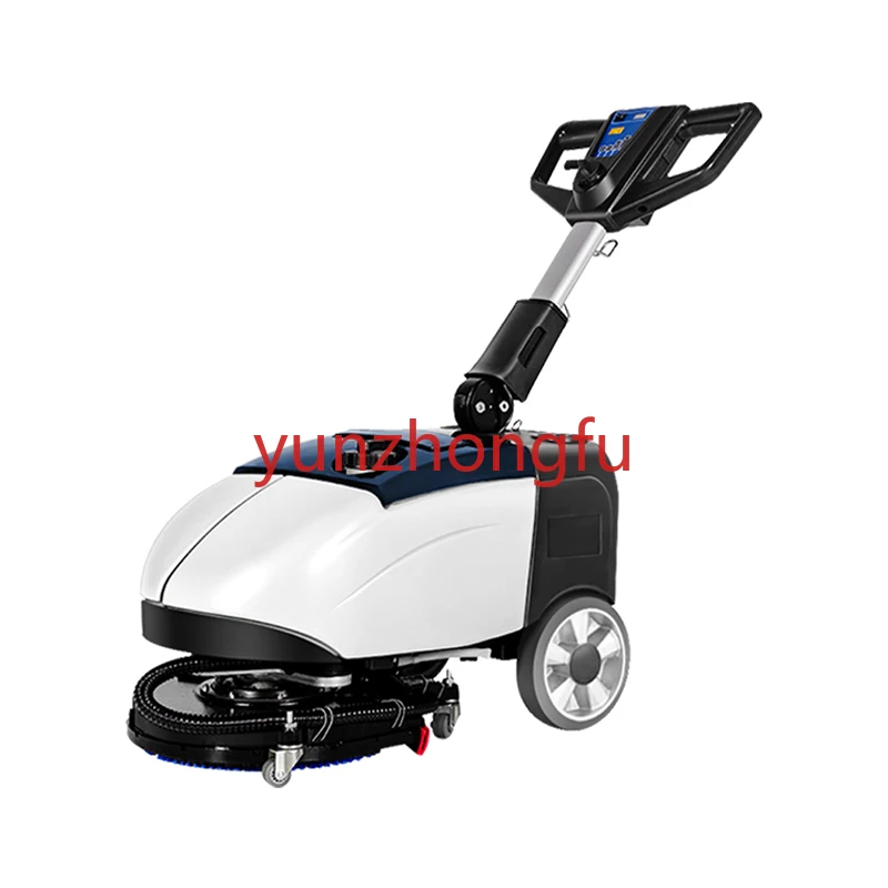 

Wiping Suction Dragging Integrated Automatic Scrubber Small Scrubber Hand Push Workshop Canteen Shopping Mall Washing