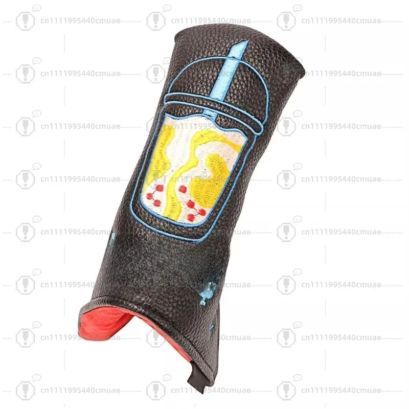 Golf club head cover Putter cover One-character straight putter protective cover