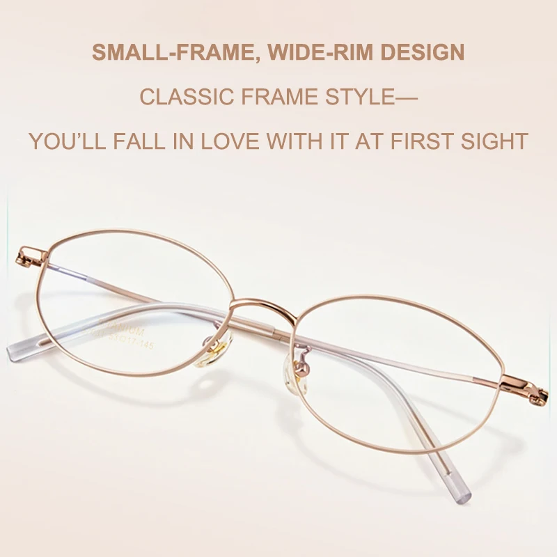 Korean-Style Luxury Eyewear Polygonal Sophisticated-Looking Glasses Frame Women's Oval-Shaped  Small Frame Wide Rims Eyeglasses