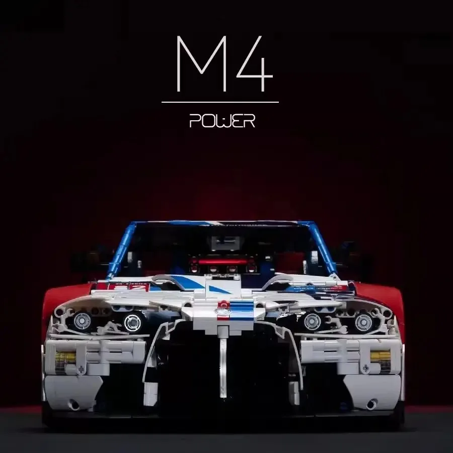 4556 قطعة MOC التقنية M4 Supercar اللبنات مجموعة 1:8 الكلاسيكية سيارة رياضية نموذج الطوب لتقوم بها بنفسك تجميع اللعب هدية للبالغين والأطفال