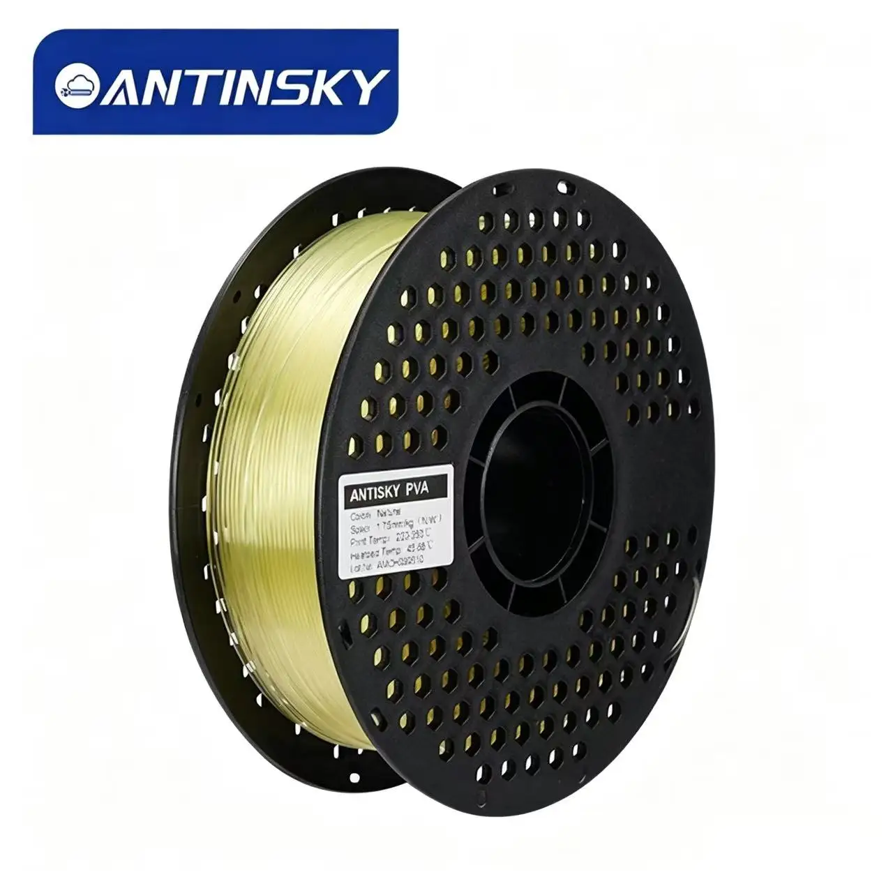 ANTINSKY PVA Water‑Soluble Support 3D Printer Filament 1.75mm 1KG Easy Dissolution Removable Support Material for Complex Hollow