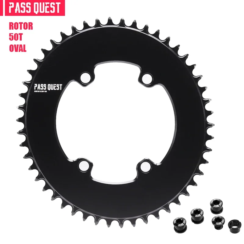 PASS QUEST 110BCD smal breed kettingblad voor rotor AERO crankstel 40T-60T rond weg zwart 9-12 versnellingen kinnenwiel