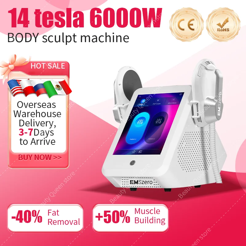 

EMSzero Neo 14 Tesla 6500W Hi-Emt EMS Portable Muscle Slimming And Weight Loss Engraving Body Sculpting Machine for beauty Salon