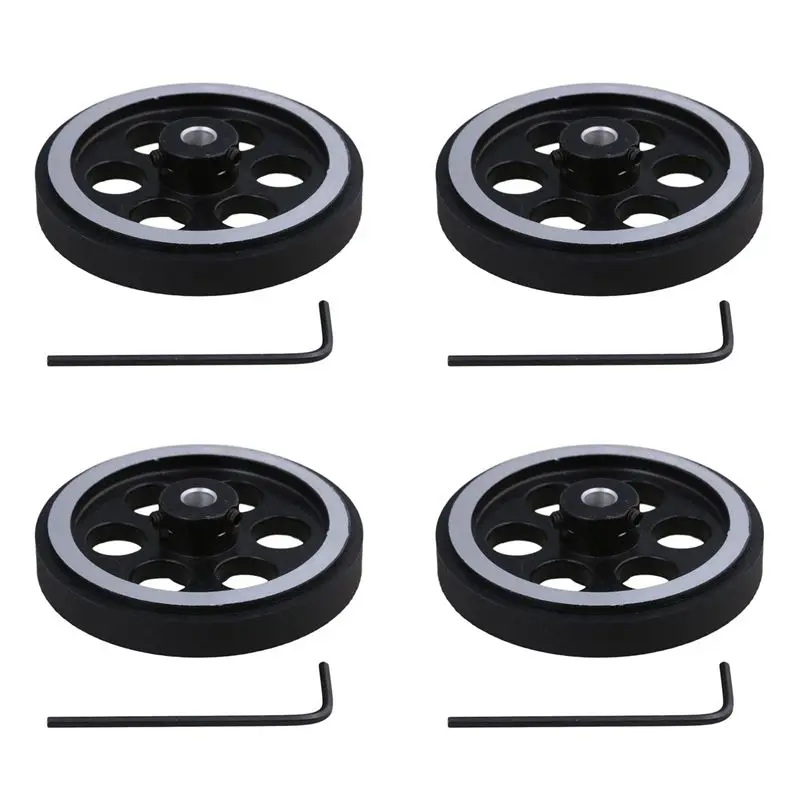 

AA81-4X, 200X6 мм Промышленное алюминиевое резиновое измерительное колесо-датчик для роторного энкодера