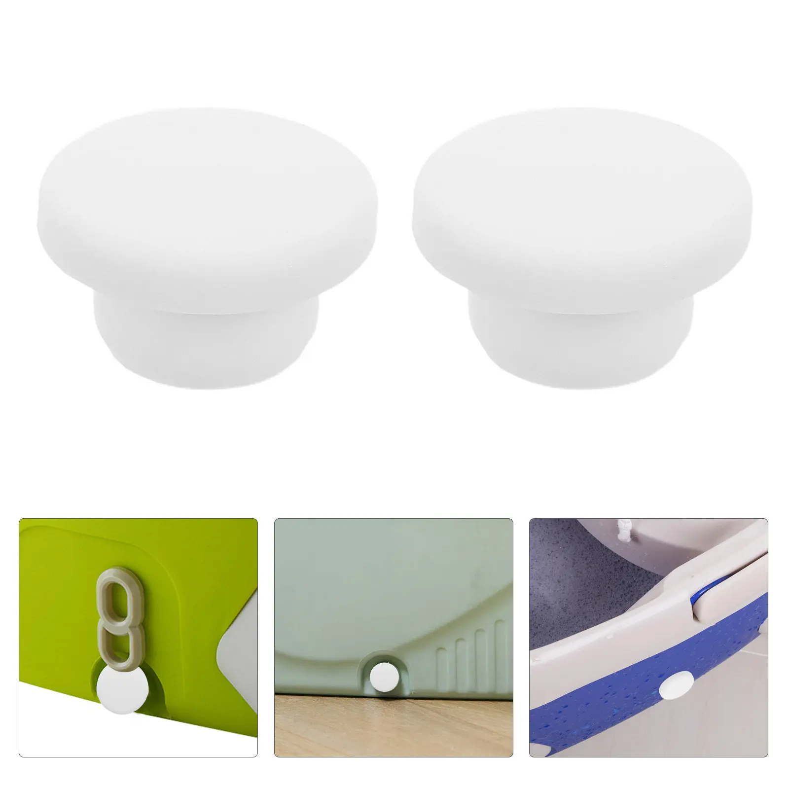 3Pcs Mop Bucket Stopper 17Mm High Elasticity Rubber Sealing Stopper for Mop Bucket Drain Outlet Easy Install Clean Efficient